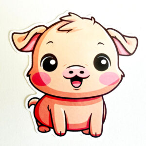 3" Sticker Decal - Little Piggy